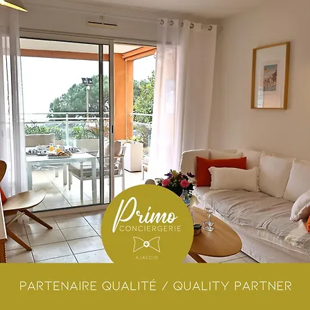 T2 Harmonie - Elegance, Vue Mer, Piscine & Apartment Ajaccio (Corsica)
